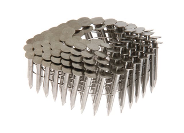 1 1/4" X .120 SS 304 COIL ROOFING NAILS - 15 DEGREE