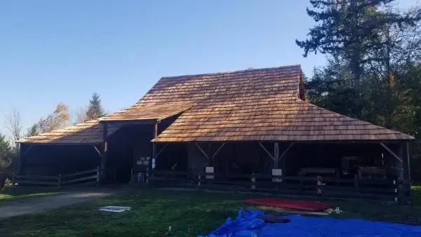 Custom Cut Western Red Cedar Shakes Project