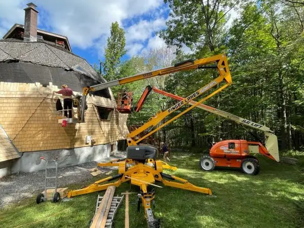 Yellow Tapersawn-Shakes Dome Project