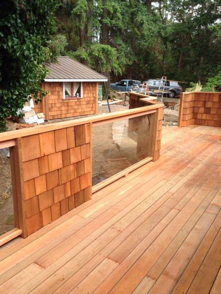 Clear Grade Western Red Cedar Decking Installation
