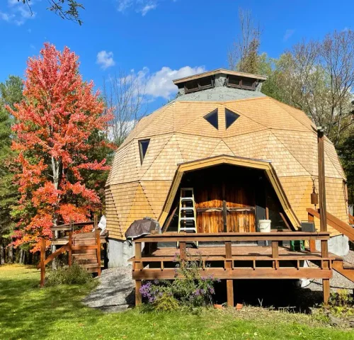 Tapersawn Cedar Shakes Dome Project